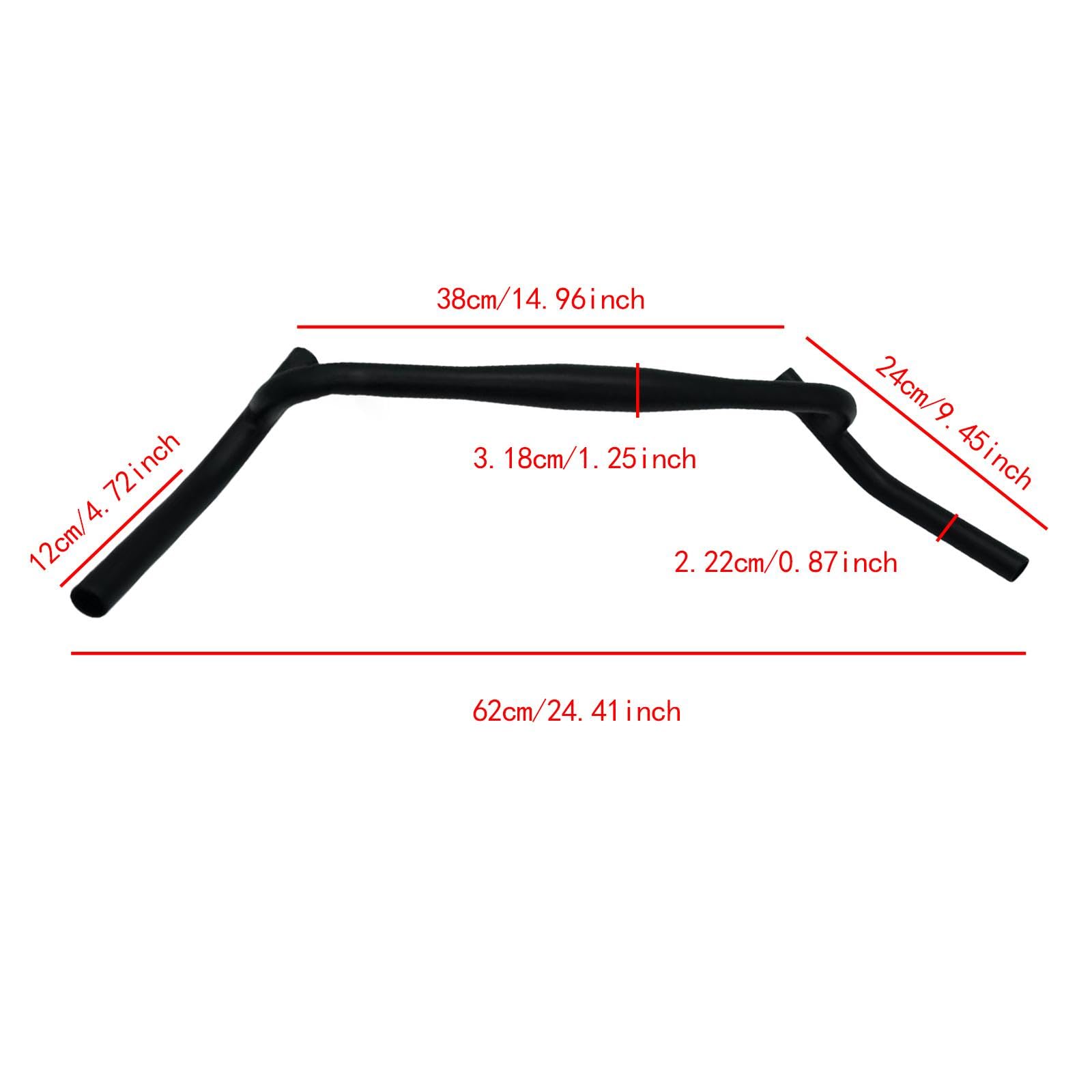 Generic Manubrio per Bicicletta Professionale in Lega di Alluminio Resistente Facile Da Installare Ricambio Diretto Accessorio Pratico Adatto per Ciclismo Str