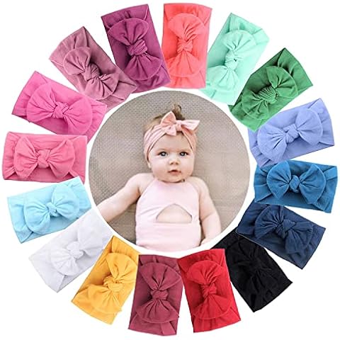 JOYOYO 16 Pcs Baby Turban Headbands Cover