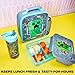 Get Trend Minecraft Lunch Bag, Lunch Box, Water Bottle for Kids 3 Piece Set Bento Box, Insulated Snack Container, Creeper Gifts for Kids (Multi Minecraft)