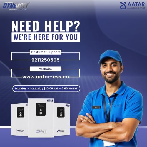 Image of Dynavolt Lithium-Ion Battery 12.8V 100Ah (1280Wh) Smart Wall-Mounted LiFePO4 Battery | Bluetooth App, Smart Display, SCT SyncCharge Technology, Advanced BMS, 5-Year Warranty