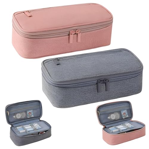 YOFDAL 2 PCS mäppchen federtasche mäppchen Teenager Einfaches Design Strapazierfähige Federmappe für Mädchen und Jungen, Pencil Case für Teenager und Erwachsene