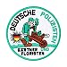 Produktbild Polizei Aufnäher lustig - Deutschland Patch "Deutsche Polizisten" Spaß Bügelbild mit Stickerei - Fussball Geschenk Sport DIY Stoff-Applikation Trikot/Jacke/Tasche - 90x90mm