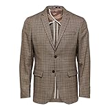 Einreihiges Design SELECTED HOMME Male Blazer Slim Fit Karo