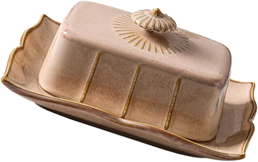 Cow Butter Dish Ceramic Plate Lid for Fiesta Butter Dishes Desserts Snacks Home Decor