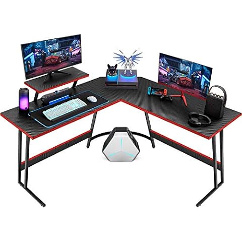 Homall L Shaped Gaming Desk Computer Corner Desk PC Gaming Desk Table Cover