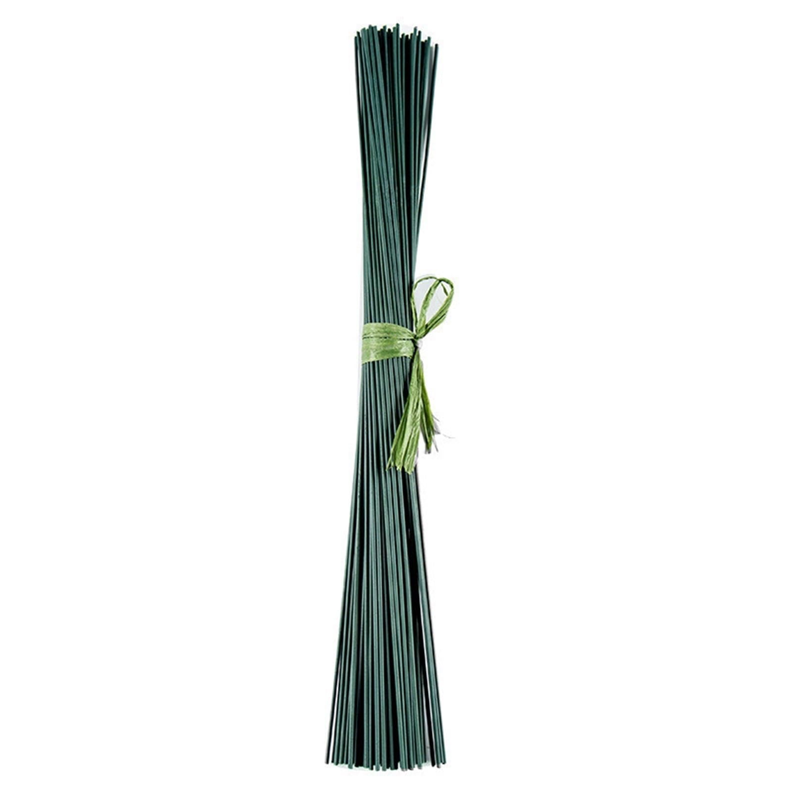 HUWOYG 150 pcs Floral Wire Flower Stem Arrangement Artificial Head Accessory Branches Florist Crafts For Wedding Decor For DIY(17cm)
