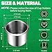 Tessco for you 15 Pcs Poker Table Cup Holder Inserts Stainless Steel Drop in Cup Holder Insert Metal Poker Game Table Accessories for Casino Desk Car Boat Sofa Drink Cupholder Storage Replacement