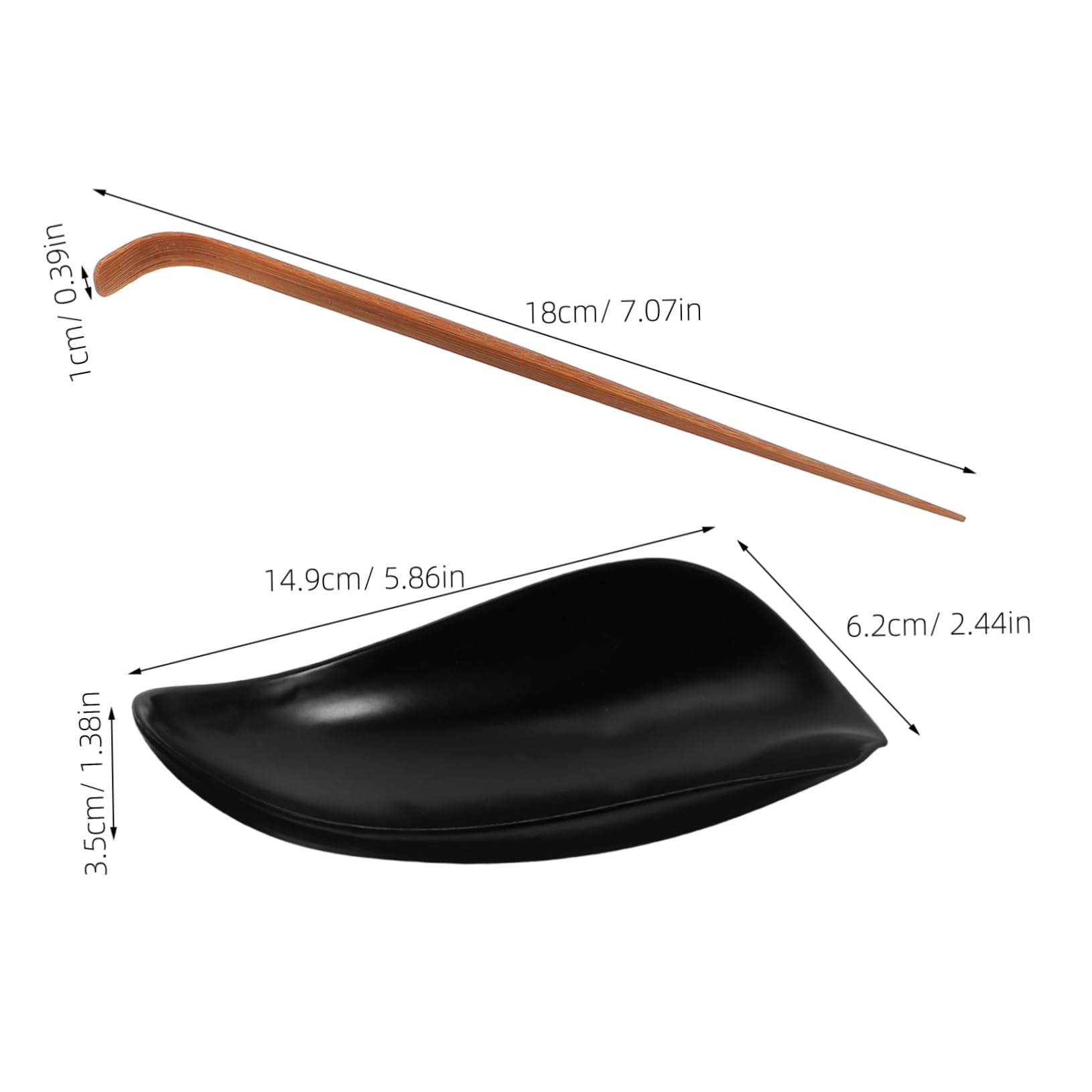 Ceramic Tea Scoop and Spoon for Loose Leaf Measuring