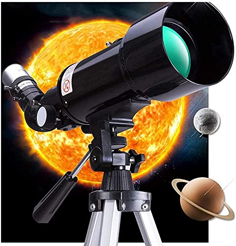 Telescopio portátil refractor para astronomía con trípode miniatura 1