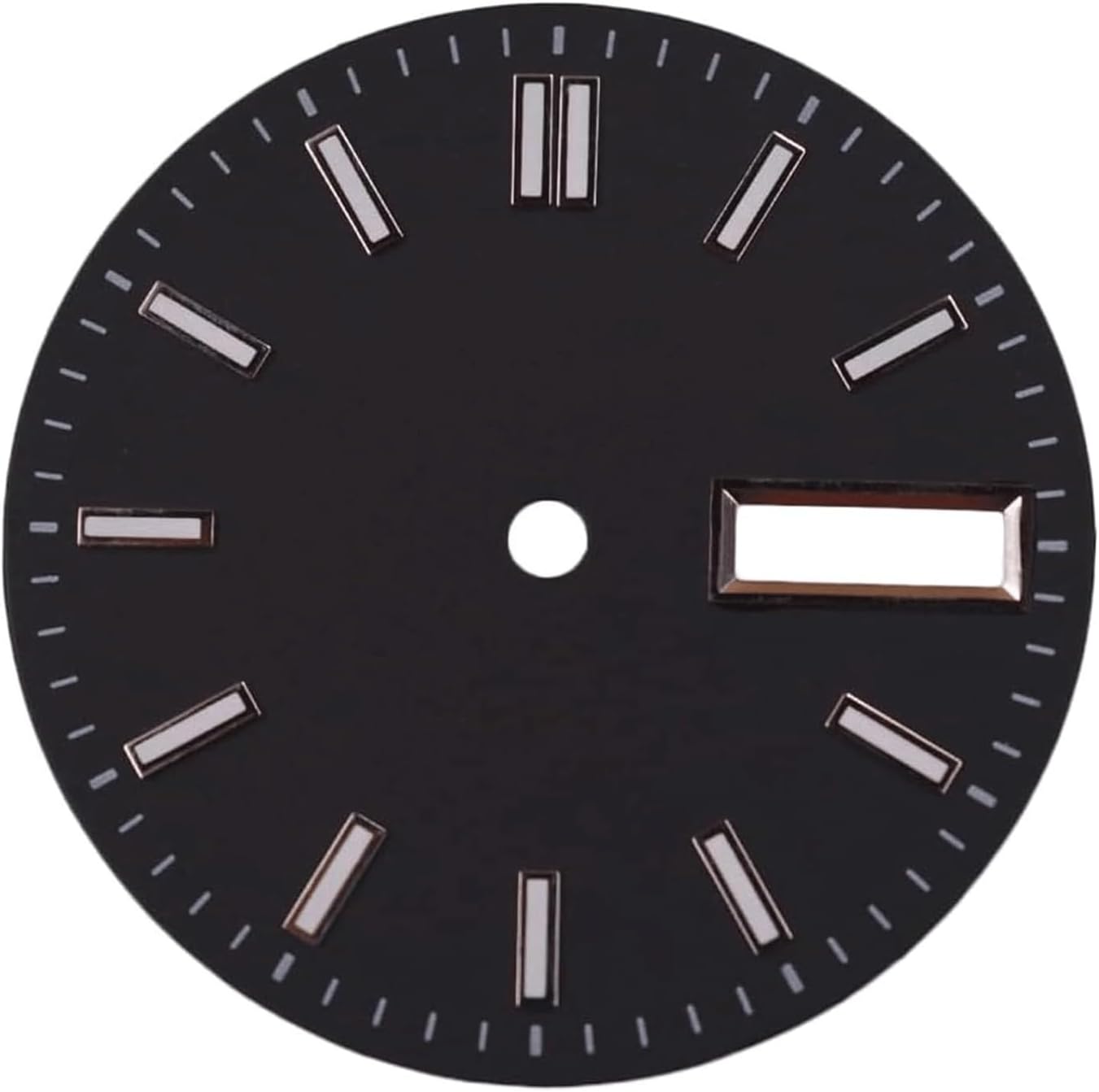 Mechanical Dial Round Dial 29 Mm Watch Dial Dials Movement Mechanical Watch Dial Green Luminous Replacement Watch Dials(Black)