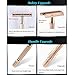 BAILI Classic 3-Piece Double Edge Safety Razor Wet Shaving for Men Women with Platinum Blade and Mirrored Travel Case Rose Gold BD178