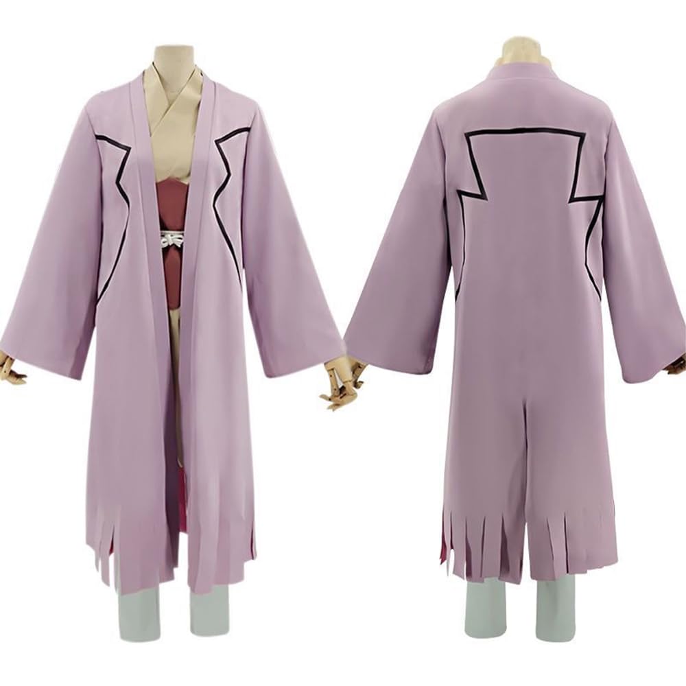 Zhongkaihua Asagiri Gen Anime Cosplay Kimono, fioletowy szlafrok, top i spodnie, pełne zestawy kostiumów na Halloween, karnawał, komiks con, stroje do odgrywania ról
