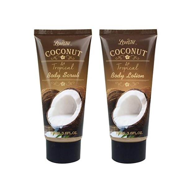 Spa-Gift-Baskets-Bath-and-Body-Set-with-Refreshing-Coconut-Fragrance-Lovestee-Bath-and-Body-Gift-Set-Includes-Shower-Gel-Body-Lotion-Body-Scrub-Body-Butter-Bath-Salt-and-Loofah-Back-Scrubbed Christmas Spa Gift Baskets Bath and Body Set with Refreshing Coconut Fragrance Lovestee - Bath and Body Gift Set Includes Shower Gel Body Lotion Body Scrub Body Butter Bath Salt and Loofah Scrubbed