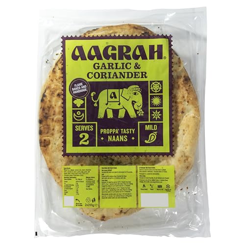Aagrah Garlic & Coriander Naan 2pk