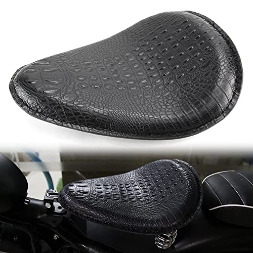 Oumurs 3" Motorcycle Seat Springs Fit For Harley Leather Solo Spring Seat Driver Bobber Seat Alligator Style Shock Absorption Mounting Bracket Fit For Sportster 883 1200 Softail Yamaha Suzuki Chopper #TOP1