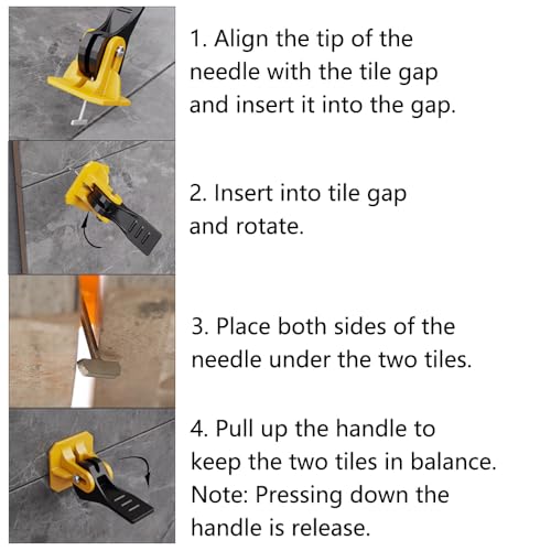 Fliesen-Nivelliersystem, 50 Stück, 1,5 mm, wiederverwendbare Fliesen-Nivellierer, Abstandshalter, Flieseninstallationswerkzeug für Gebäude, Wände, Böden
