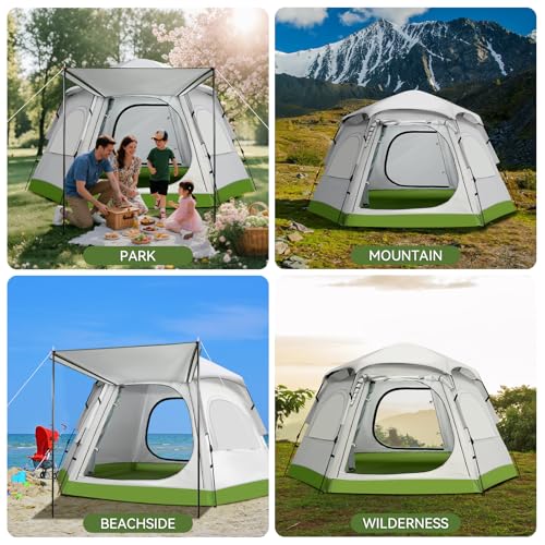 Carpa de camping instantánea para 2-4 personas miniatura 5