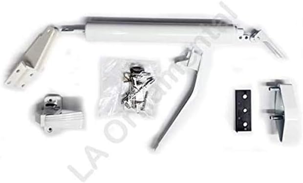 Auto-Hold Screen and Storm Door Closer Eliminator Stainless Steel Hardware Kit (White)