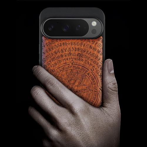 Coque Bois Pixel 9 Pro Carveit Éco-Luxe Gravée Cerf Compatible MagSafe - 2