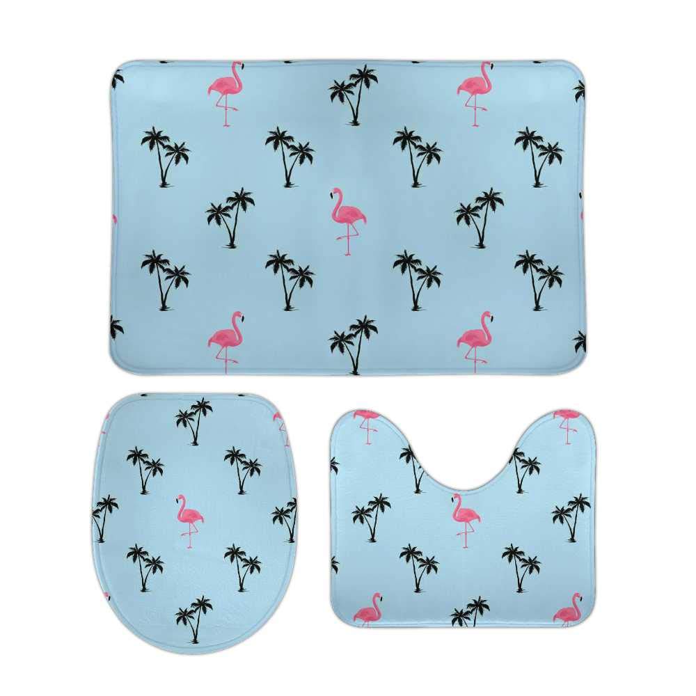 Tapis de salle de bain polaire corail et mousse haute densité extra douce
