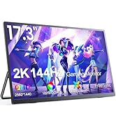 UPERFECT 2K 144Hz 17.3 Inch Draagbare Monitor met 2560x1440 400 Nits Oogverzorging IPS Mat Scherm...