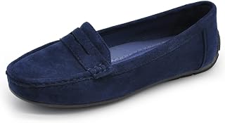 IF Fashion Schuhe Mokassins Slip On Loafers Weiche Damen mit Strass Steine Wildleder FT245