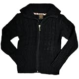 U.S. Polo Assn.  Little Girls'  Big Button Hooded Sweater