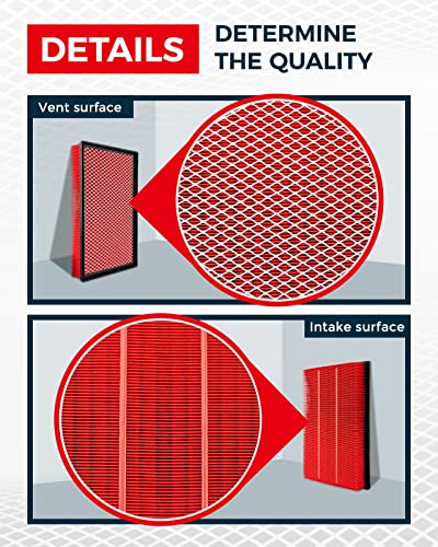 Kax Engine Air Filter, Gaf041 (Ca9401) Air Filter Replace For Ram1500 2500 3500 Engine Filter, 200% Longer Life #TOP3