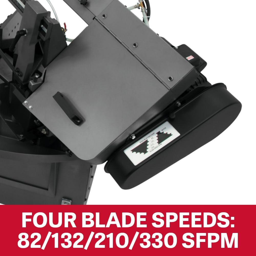 JET 10" x 14" Metal Cutting Horizontal Mitering Band Saw, 3 HP, 230/460V 3Ph (MBS-1014W-3)