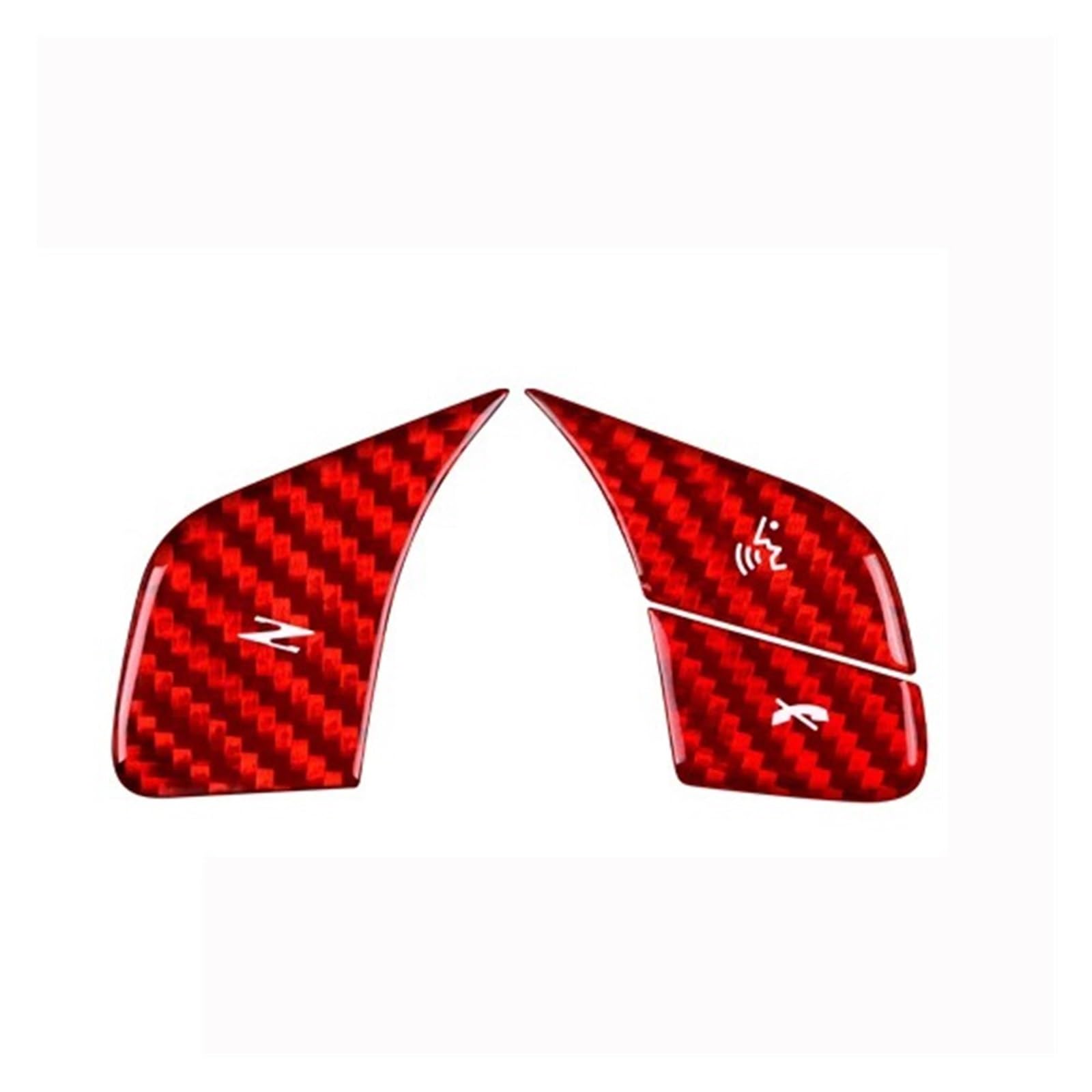 Car Trim Interior for Chevrolet for Corvette C8 2020-2023 Accessories Sticker Hard Carbon Fiber Steering Wheel Button Cover Interior Mouldings(I)