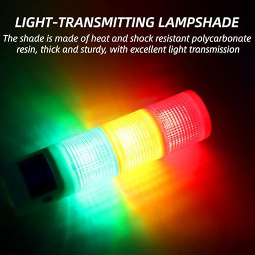 Led Warning Light,Industrial Red/Orange/Green Cnc Machine Indicator Alarm Signal Tower Light Safety Stack With Buzzer Sound For Machine Tools, Mechanical Equipment 24Vdc #TOP2
