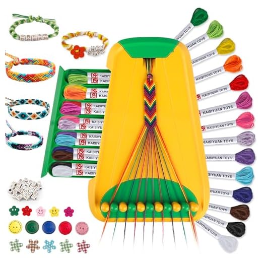 TingingYuli Artes y manualidades para niños de 8 a 12 años, kit de fabricación de pulseras de la amistad para niñas, kit de fabricación de joyas, regalos de para niños de 6-12 años (Verde)