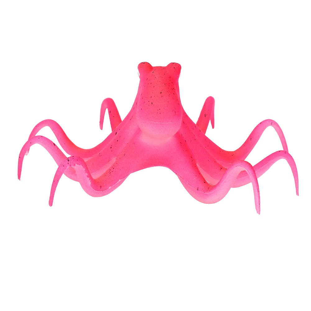 Fluorescent Simulation Octopus Aquarium Fish Tank Decoration, Bright Color, Environment Simulation, High Performance - Image 2
