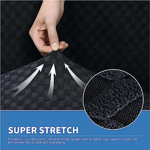 Funda de futón elástica Leomix protector de sofá cama sin brazos Jacquard antideslizante C 5