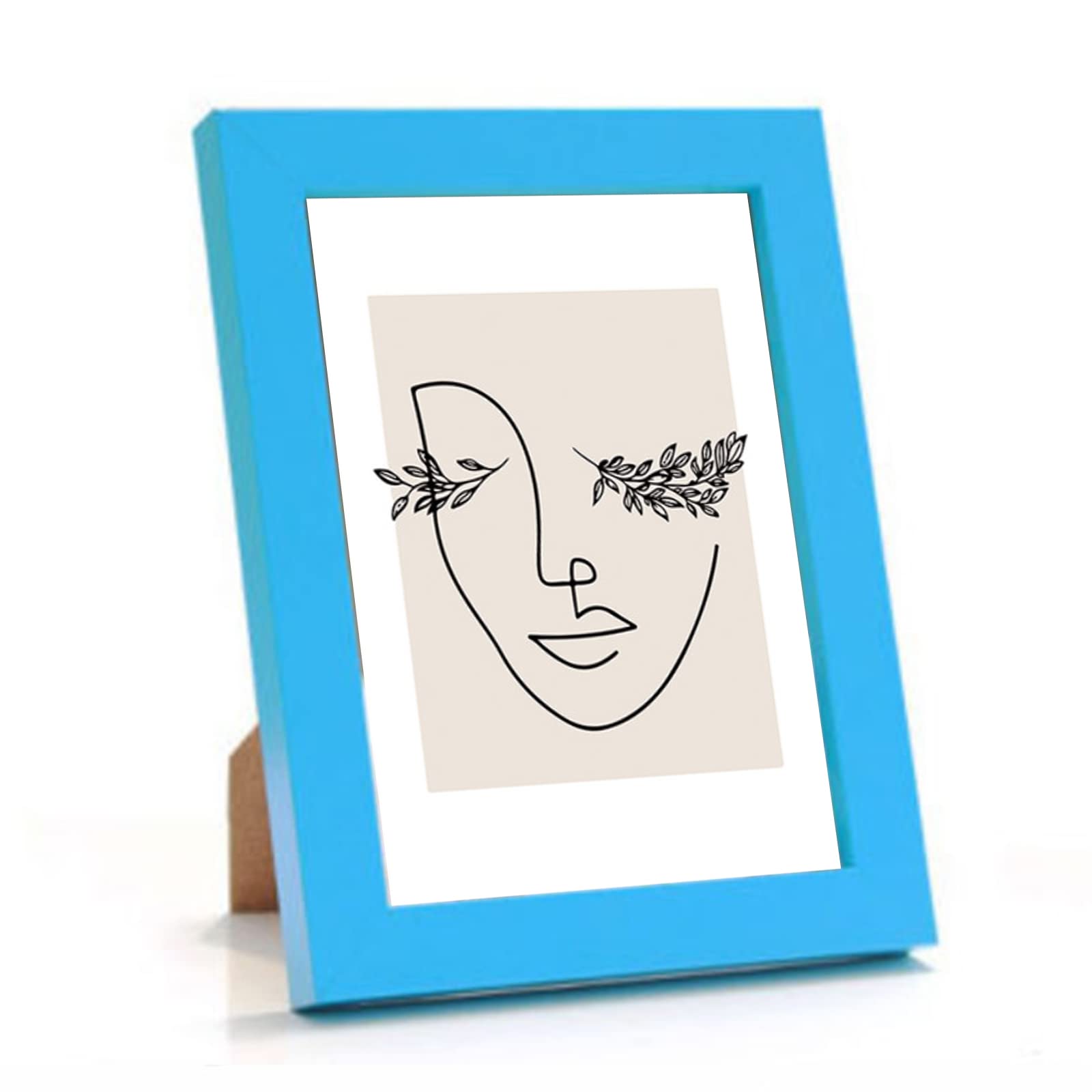 Irbaniland Blue Bright Color Gallery Photo Frame Wall Picture Frames Sets For Wall Decor Collages Frame For Home Decoration Multiple Sizes 5X7, 6X8, 8X10, 11X14 Wall Frame Tabletop Mount (,4X6)