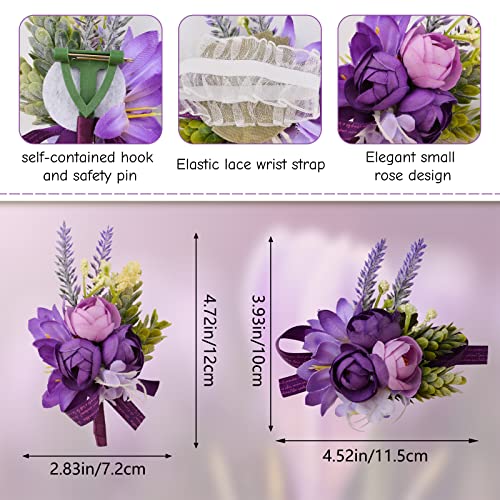 URROMA Wrist Corsage and Boutonniere Set - Image 2