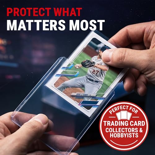 Image of Ultra Pro Toploaders and Card Sleeves Bundle - 3 inch x 4 inch Clear Regular Toploaders & Soft Penny Sleeves for Standard Size Cards - Hard Plastic Card Protectors for Collectible Trading Cards - 200 Pack