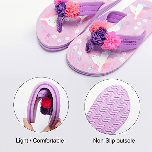 Image of Saidoteto Boys Girls Flip Flops Child Summer Slip-on Thong Sandals Beach Pool Water Shoes(Little /Big Kid)