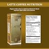 ORGANO Gourmet Cafe Latte, 100% Certified Ganoderma Lucidum (20 Sachets)