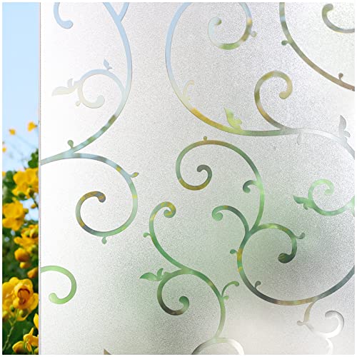 CottonColors Window Privacy Film 35"X 78", Frosted Glass Window Film