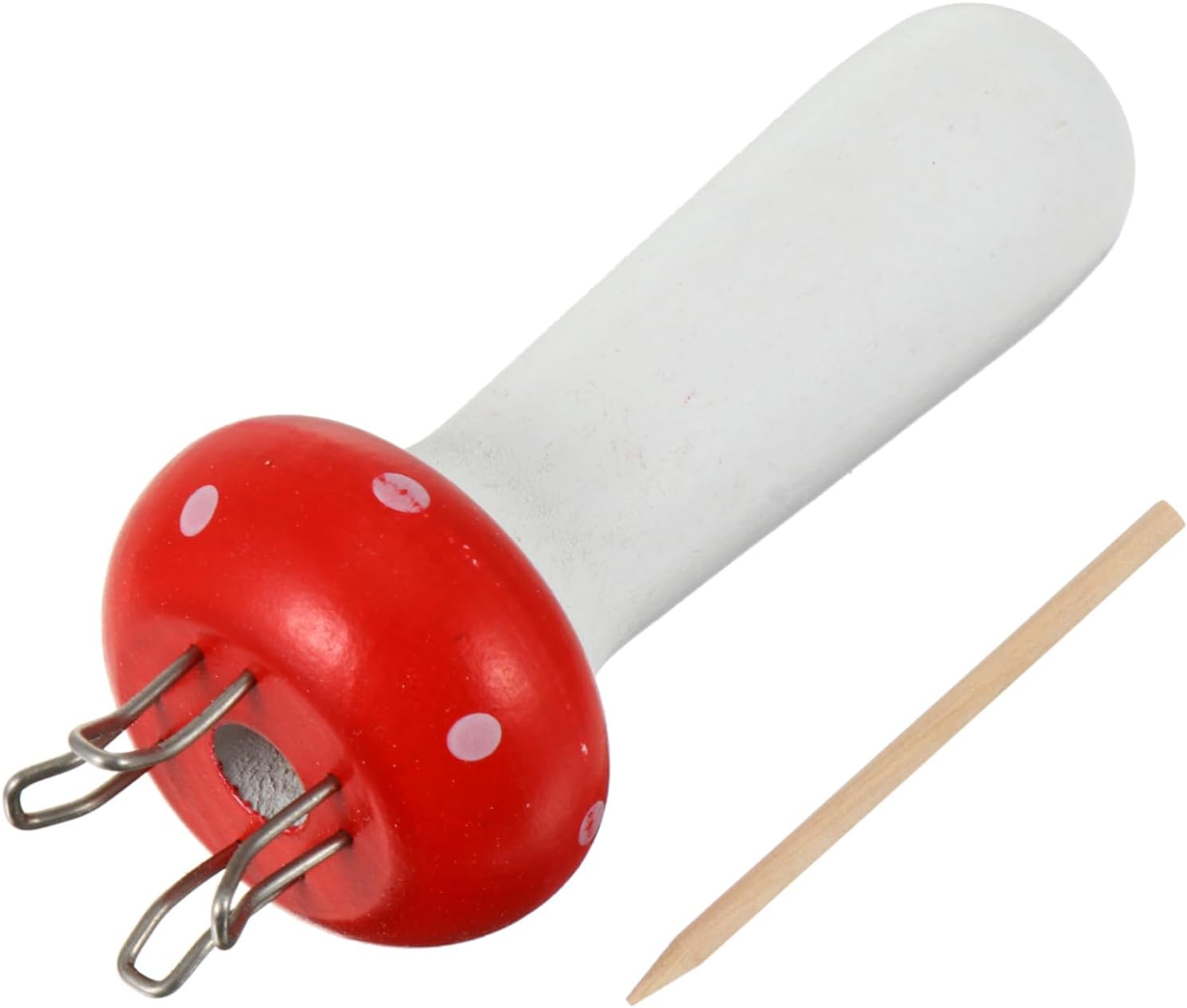 PHENOFICE Mushroom Shaped Knitter Wooden Yarn Braided Knitter for DIY Craft Starter Kit with Handy and Decorative Design