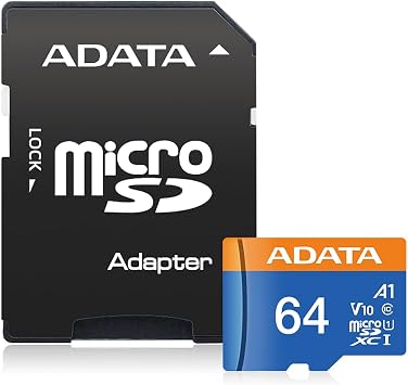 ADATA SD MicroSD Card 64GB SDXC (UHS-I Class 10) Island Retail