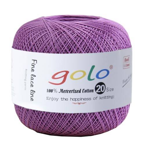 Image of golo Crochet Thread Size 20 Yarn for Hand Knitting Tatting Yarn 634
