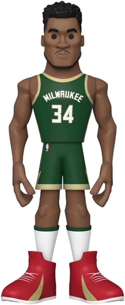 Funko Gold 12" NBA: Bucks - Giannis Antetokounmpo - 1/6 Odds for Rare Chase Variant - Collectable Vinyl Action Figure - Birthday Gift Idea - Official Merchandise - Ideal Toy for Sports Fans