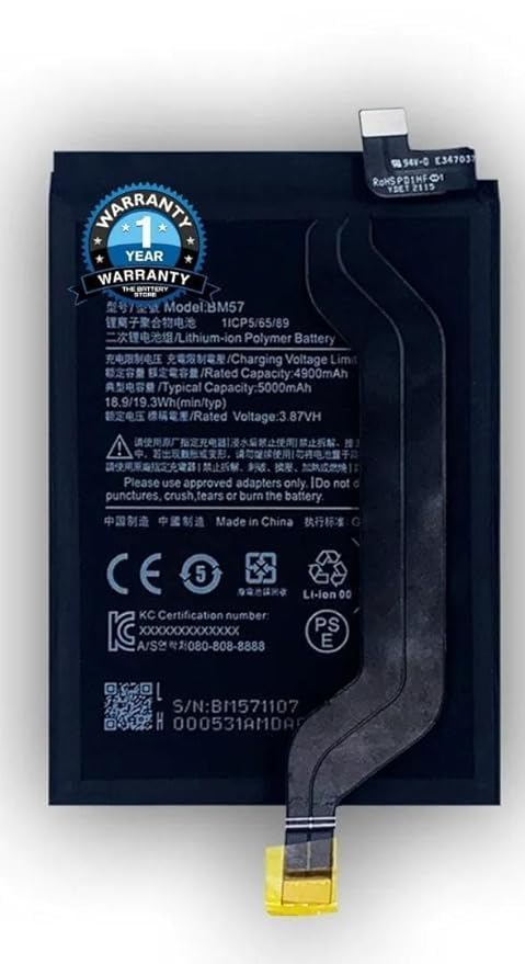 Image of Original BM57 Battery for Redmi Note 10 Pro /Poco X3 GT Battery with 1 Year Warranty** (Sep73)