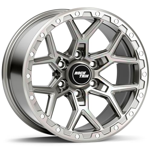 RockTrix RT107 18 inch Wheel Compatible with 2009-2024 Ford F150 18x9 6x135...