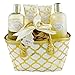 Confezione Regalo per Donna | Prodotti da Bagno al Profumo di Vaniglia | Regalo Compleanno per le Donne | Cestino di Bellezza, Cura e Benesserey |Regali per Lei | VINTAGE GOLD