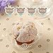 Cupcake Holders Individual,50 PC Cupcake Containers Disposable Clear Plastic Single Muffin Dome Holders Cases Individual Cupcake Boxes Bulk (white, 50 pcs)