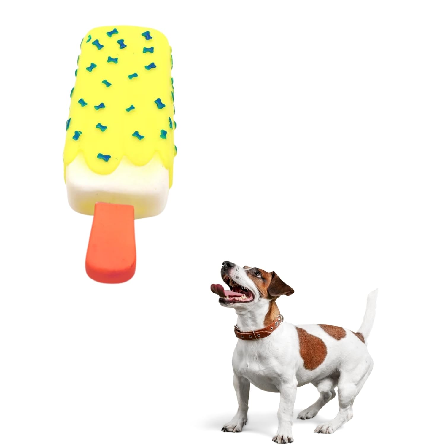 DreamAuro Icecream Squeaky Toy- Durable & Interactive Chew Toy for Dogs & Cats | Fun Squeaker to Engage | Perfect for Tug-of-War, Solo Play | Puppies, Small, Medium, Large Breeds | Dental Health (B0DGCBWGXW) Amazon Price History, Amazon Price Tracker