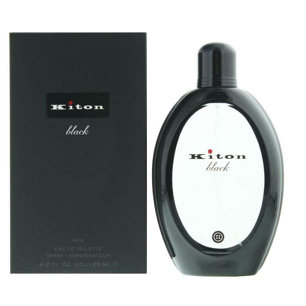 希少 キトン Kiton black Eau de Toilette 125ml Kiton Black Men Eau de Toilette 125ml Spray For Him - New. Men's